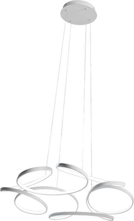 Sospensione-Contemporanea-Flower-Metallo-Bianco-Led-64W