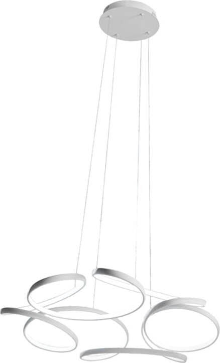 Sospensione-Contemporanea-Flower-Metallo-Bianco-Led-64W