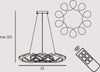 Sospensione-Contemporanea-Flower-Metallo-Bianco-Led-64W