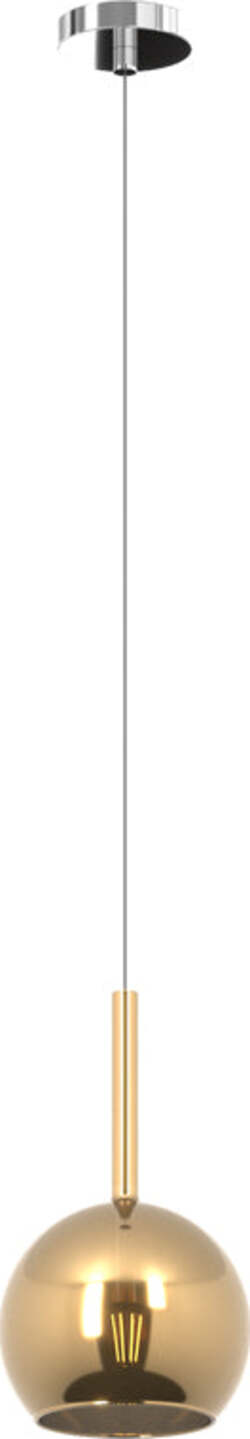 Sospensione-Contemporanea-Future-Metallo-Cromo-Vetro-Oro-1-Luce-E27-D.15Cm