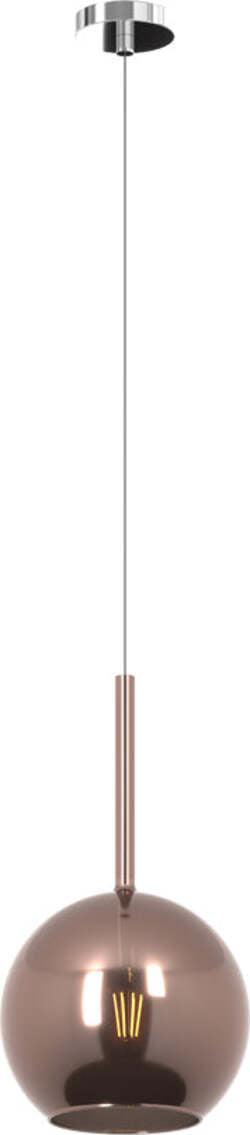 Sospensione-Contemporanea-Future-Metallo-Cromo-Vetro-Rame-1-Luce-E27-D.20Cm