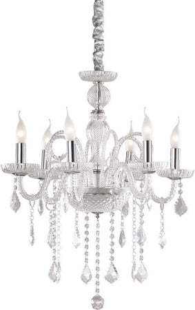 Sospensione-Contemporanea-Giudecca-Metallo-Cristallo-Trasparente-6-Luci-E14