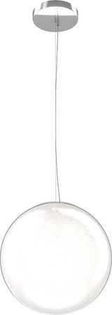 Sospensione-Contemporanea-Glitter-Metallo-Cromo-Vetro-Soffiato-Trasp-1-Luce-E14