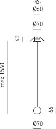 Sospensione-Contemporanea-Guya-Alluminio-Nero-Satinato-1-Luce-Led-Da-Incasso