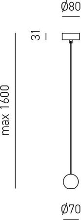 Sospensione-Contemporanea-Guya-Alluminio-Nero-Satinato-1-Luce-Led