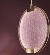 Sospensione-Contemporanea-Horo-Metallo-Ottone-Vetro-Rosa-Led-43,2W