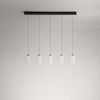 Sospensione-Contemporanea-Hunter-Metallo-Nero-5-Cavi-Led-5W