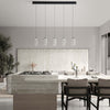 Sospensione-Contemporanea-Hunter-Metallo-Nero-5-Cavi-Led-5W