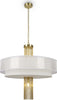 Sospensione-Contemporanea-Impressive-Metallo-Oro-1-Luce-Diffusore-Tessuto-Bianco