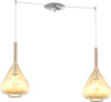 Sospensione-Contemporanea-Kona-Metallo-Cromo-Vetro-Ambra-2-Luci-E27