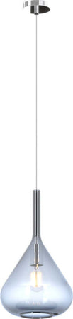 Sospensione-Contemporanea-Kona-Metallo-Cromo-Vetro-Blu-1-Luce-E27