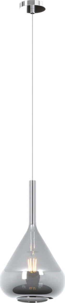 Sospensione-Contemporanea-Kona-Metallo-Cromo-Vetro-Fumè-1-Luce-E27