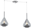 Sospensione-Contemporanea-Kona-Metallo-Cromo-Vetro-Fumè-2-Luci-E27