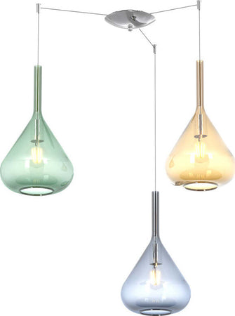 Sospensione-Contemporanea-Kona-Metallo-Cromo-Vetro-Multicolor-3-Luci-E27