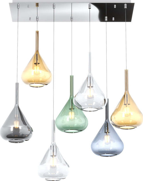 Sospensione-Contemporanea-Kona-Metallo-Cromo-Vetro-Multicolor-7-Luci-E27