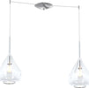Sospensione-Contemporanea-Kona-Metallo-Cromo-Vetro-Trasparente-2-Luci-E27