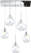 Sospensione-Contemporanea-Kona-Metallo-Cromo-Vetro-Trasparente-5-Luci-E27