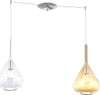 Sospensione-Contemporanea-Kona-Metallo-Cromo-Vetro-Trasparente-Ambra-2-Luci-E27