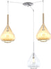 Sospensione-Contemporanea-Kona-Metallo-Cromo-Vetro-Trasparente-Ambra-3-Luci-E27