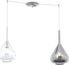 Sospensione-Contemporanea-Kona-Metallo-Cromo-Vetro-Trasparente-Fumè-2-Luci-E27