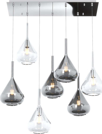 Sospensione-Contemporanea-Kona-Metallo-Cromo-Vetro-Trasparente-Fumè-7-Luci-E27