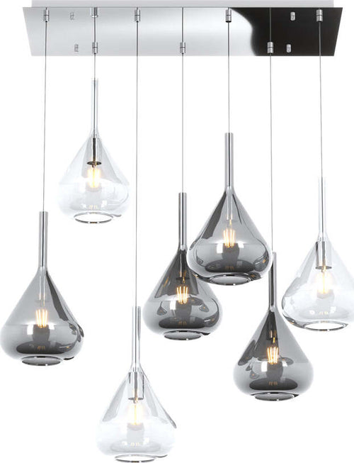Sospensione-Contemporanea-Kona-Metallo-Cromo-Vetro-Trasparente-Fumè-7-Luci-E27