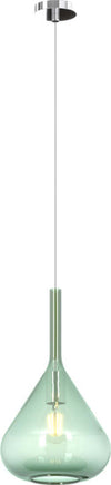 Sospensione-Contemporanea-Kona-Metallo-Cromo-Vetro-Verde-1-Luce-E27