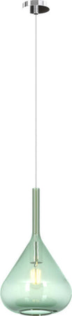 Sospensione-Contemporanea-Kona-Metallo-Cromo-Vetro-Verde-1-Luce-E27