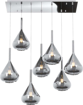 Sospensione-Contemporanea-Kona-Metallo-Fumè-Vetro-Cromo-7-Luci-E27