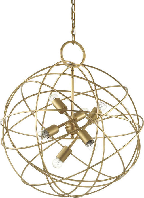 Sospensione-Contemporanea-Konse-Metallo-Oro-6-Luci-E27