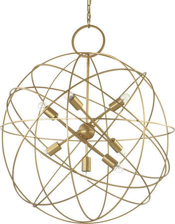 Sospensione-Contemporanea-Konse-Metallo-Oro-7-Luci-E27