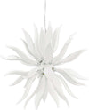 Sospensione-Contemporanea-Leaves-Metallo-Bianco-12-Luci-G9-3W-3000K-Luce-Calda