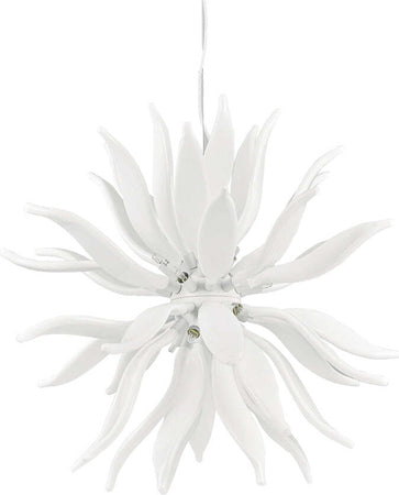 Sospensione-Contemporanea-Leaves-Metallo-Bianco-12-Luci-G9-3W-3000K-Luce-Calda
