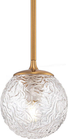 Sospensione-Contemporanea-Ligero-Metallo-Ottone-1-Luce-Diffusore-In-Vetro-Bianco