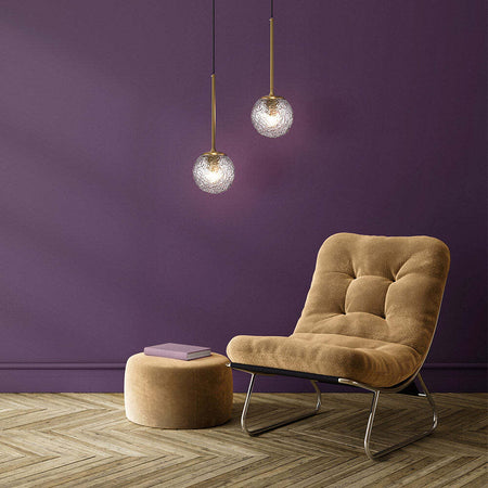 Sospensione-Contemporanea-Ligero-Metallo-Ottone-1-Luce-Diffusore-In-Vetro-Bianco