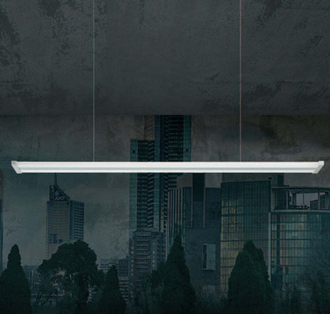 Sospensione-Contemporanea-Line-Alluminio-Bianco-Led-47W