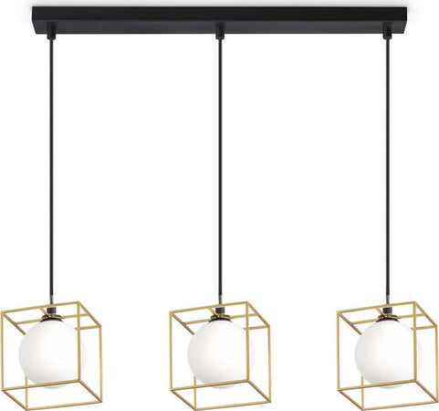 Sospensione-Contemporanea-Lingotto-Metallo-Ottone-3-Luci-G9-3W-3000K-Luce-Calda
