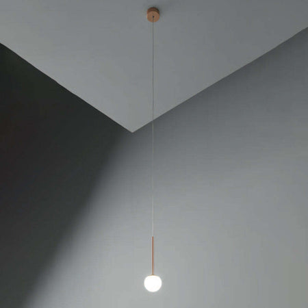 Sospensione-Contemporanea-Lollypop-Metallo-Oro-Rosato-Led-7W