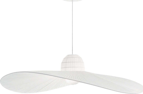 Sospensione-Contemporanea-Madame-Tessuto-Bianco-1-Luce-E27