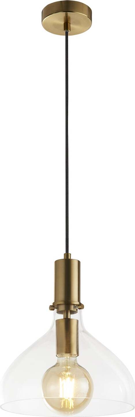 Sospensione-Contemporanea-Margherita-Acciaio-Ottone-Vetro-1-Luce-E27