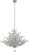 Sospensione-Contemporanea-Mazzo-Acciaio-Cromo-Vetro-Trasparente-11-Luce-E14