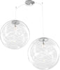 Sospensione-Contemporanea-Moon-Metallo-Cromo-Vetro-Bianco-2-Luci-E27-D.40Cm