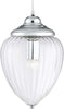 Sospensione-Contemporanea-Mosca-Acciaio-Cromo-Vetro-Trasparente-1-Luce-E27