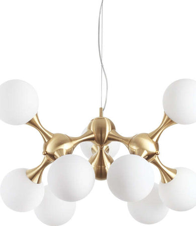 Sospensione-Contemporanea-Nodi-Metallo-Ottone-9-Luci-E14