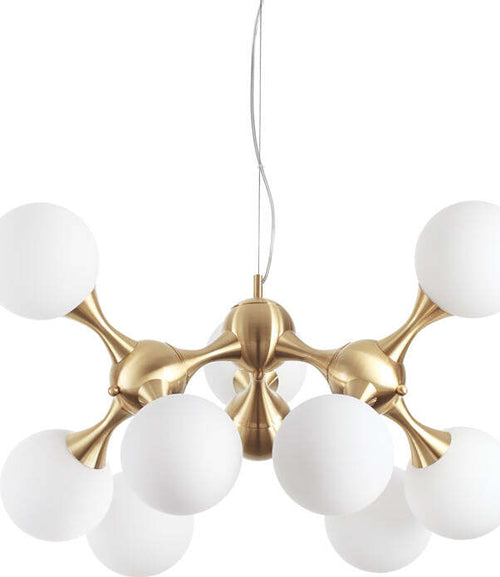 Sospensione-Contemporanea-Nodi-Metallo-Ottone-9-Luci-E14