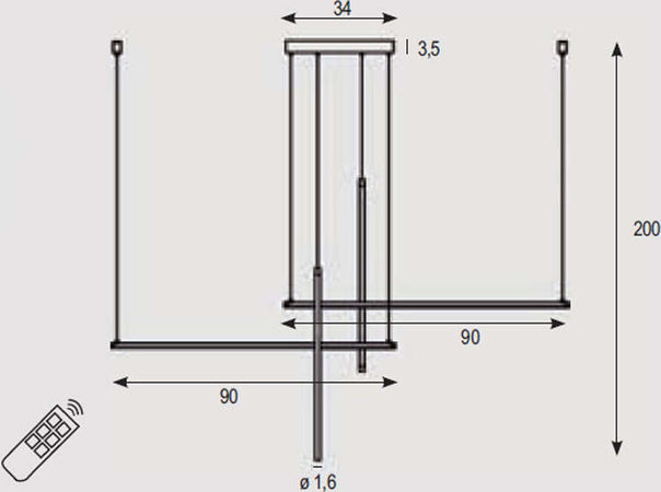 Sospensione-Contemporanea-Nood-Metallo-Nero-Led-60W