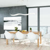 Sospensione-Contemporanea-Onda-Metallo-Bianco-Led-47W