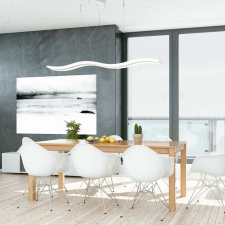 Sospensione-Contemporanea-Onda-Metallo-Bianco-Led-47W