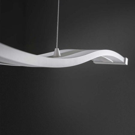 Sospensione-Contemporanea-Onda-Metallo-Bianco-Led-47W