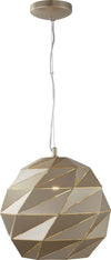 Sospensione-Contemporanea-Origami-Ferro-Oro-1-Luce-E27